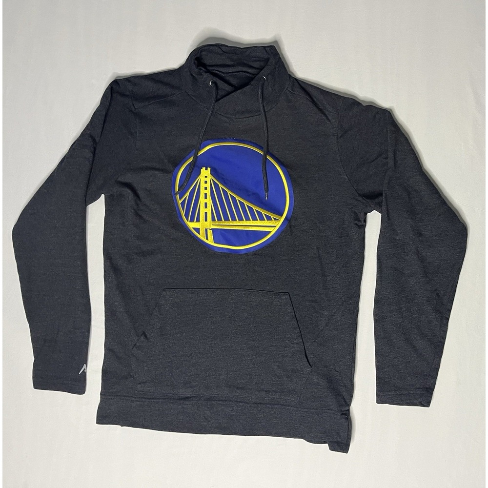 Antigua Golden State Warriors Pullover Sweatshirt Men's Medium Gray Long Sleeve